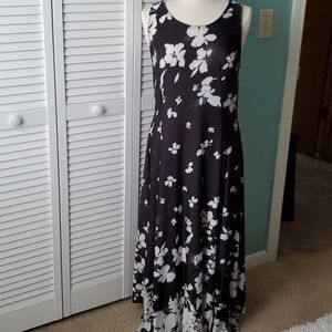 Black floral dress